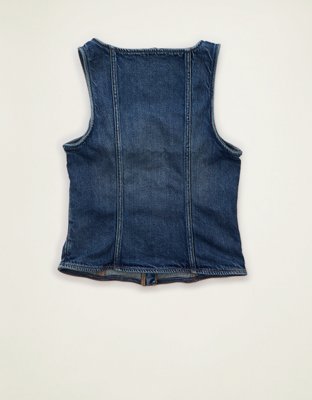 AE Zip-Up Denim Vest