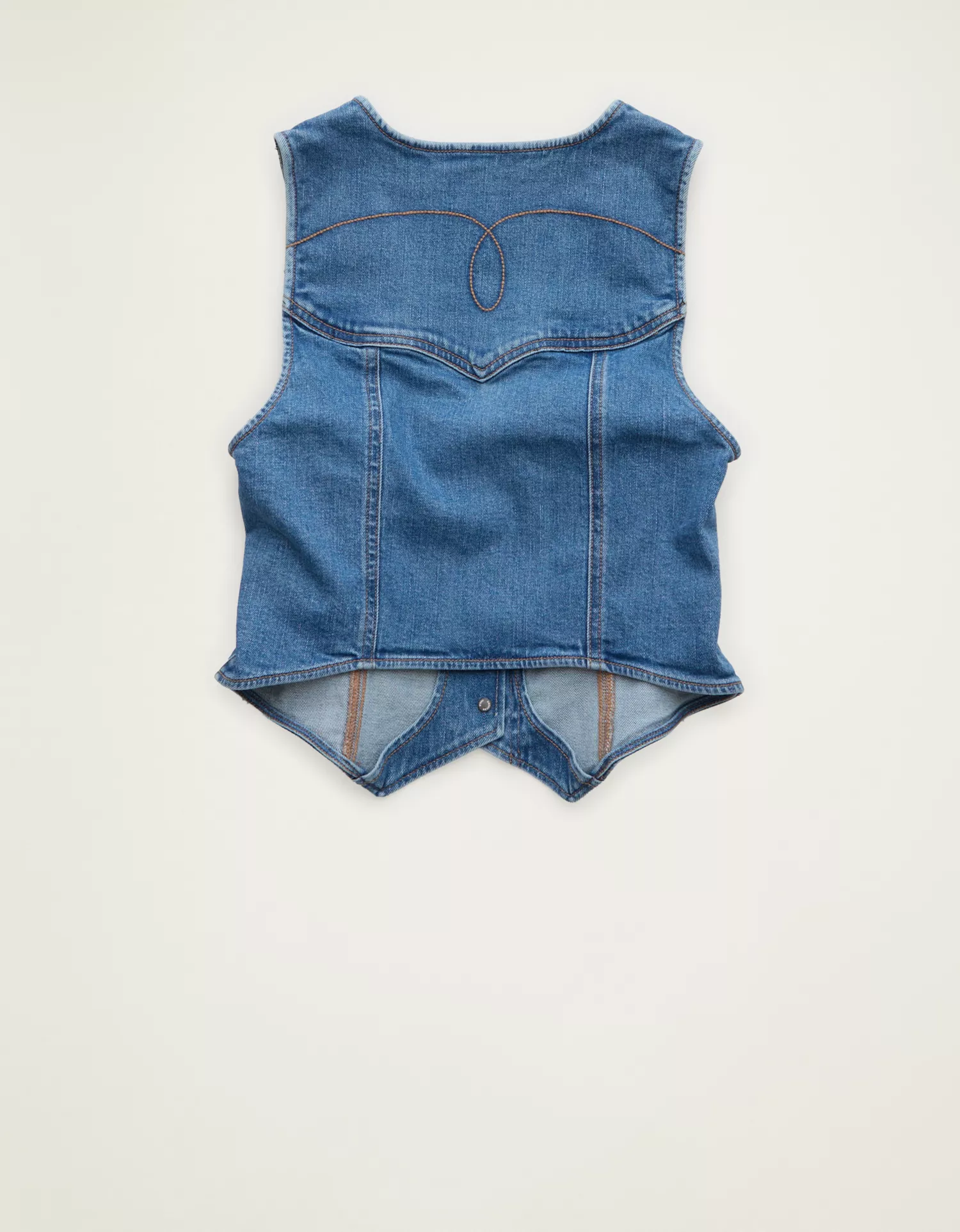 AE Denim Western Vest - thumbnail 4