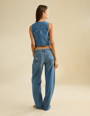 AE Denim Western Vest
