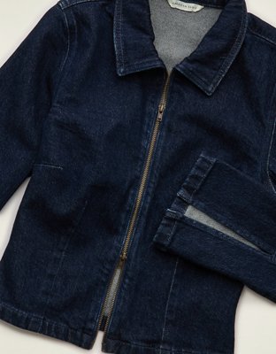 AE Zip-Up Denim Shirt