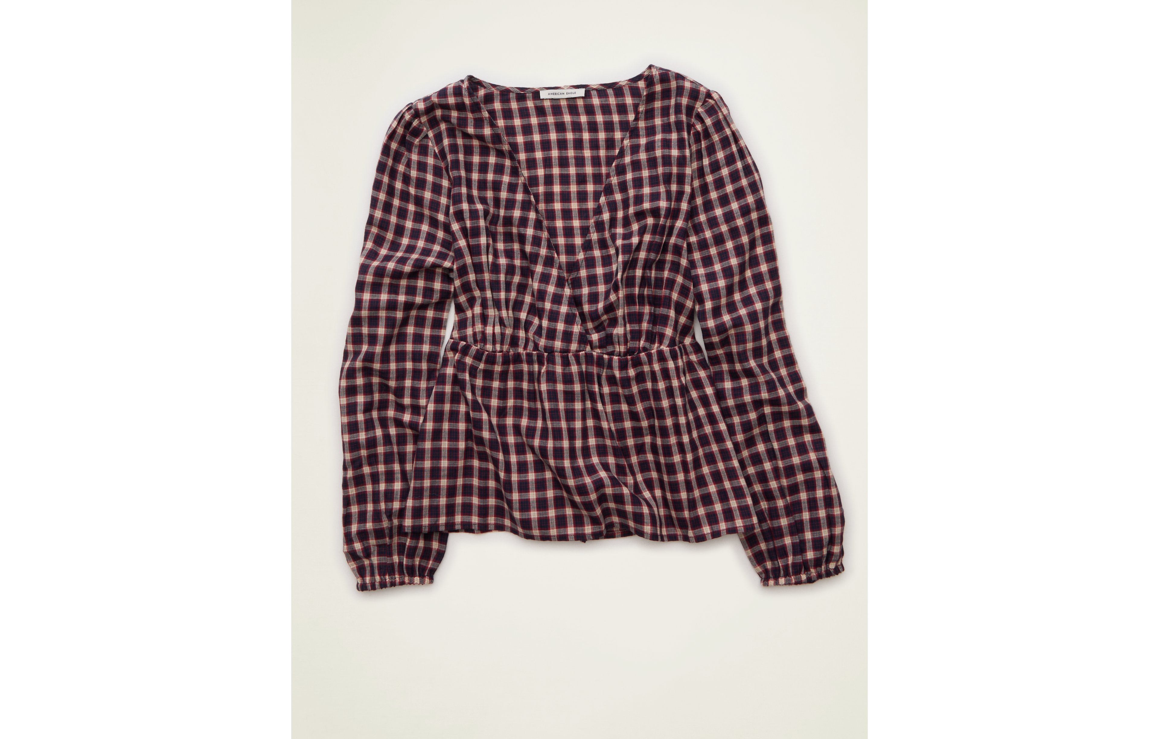 AE V-Neck Long-Sleeve Blouse