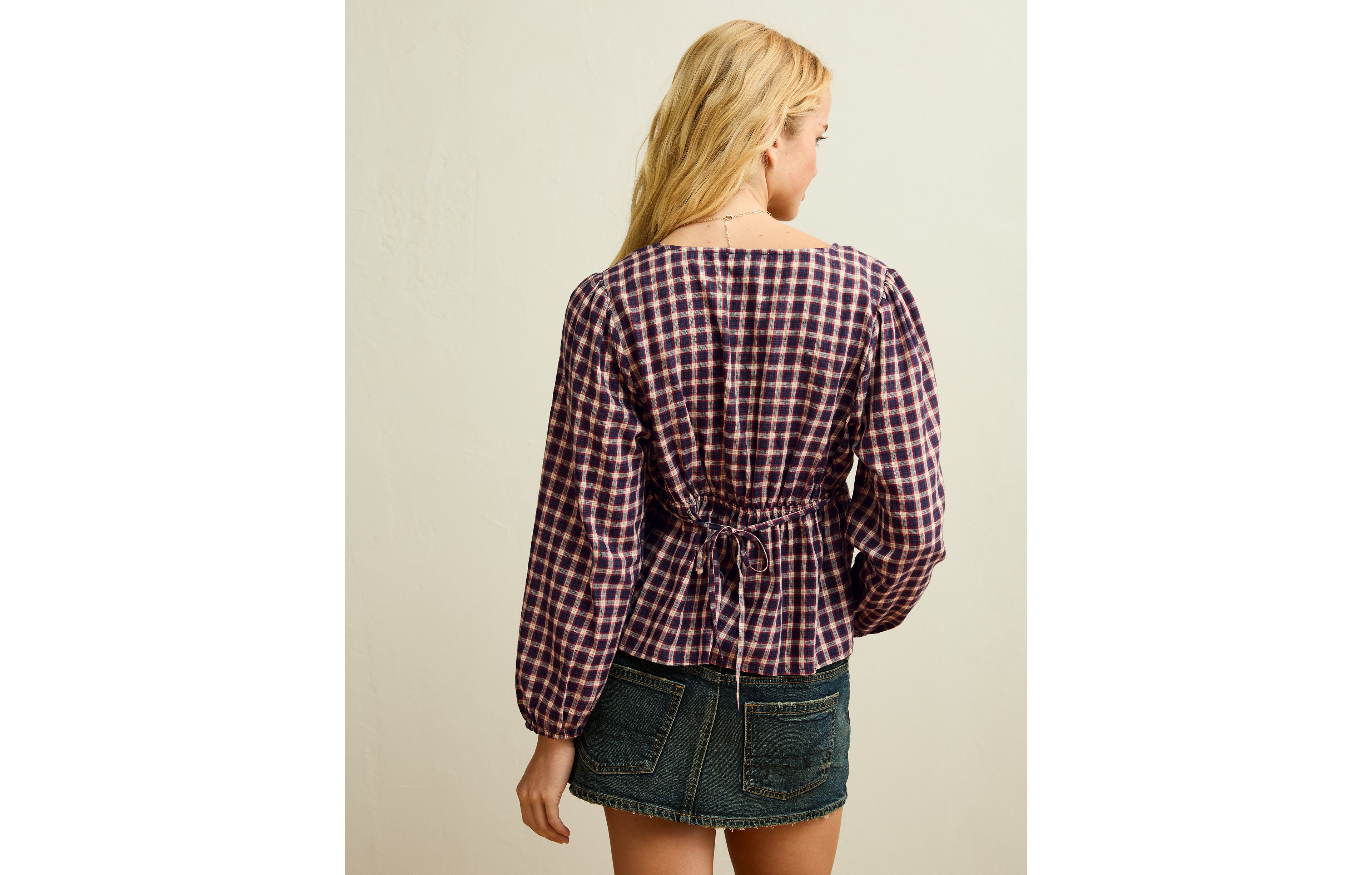 AE V-Neck Long-Sleeve Blouse