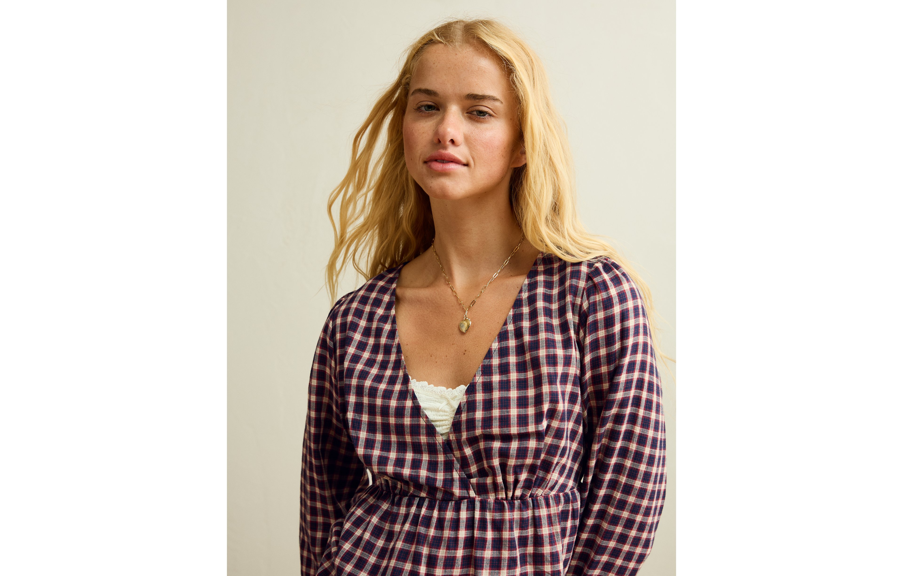 AE V-Neck Long-Sleeve Blouse