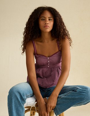 AE V-Neck Button-Up Cami