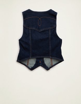 AE Denim Western Vest