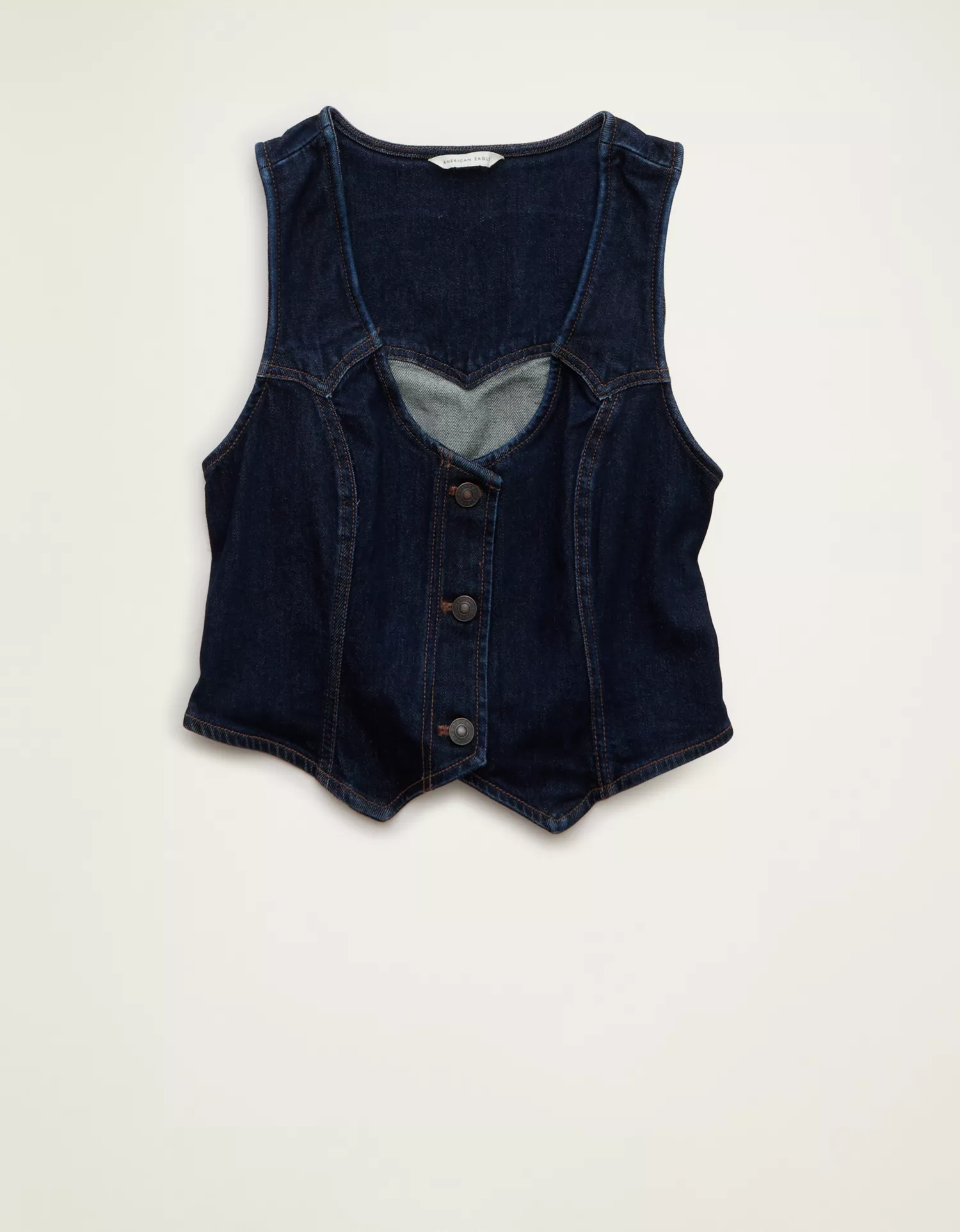 AE Denim Western Vest - thumbnail 9