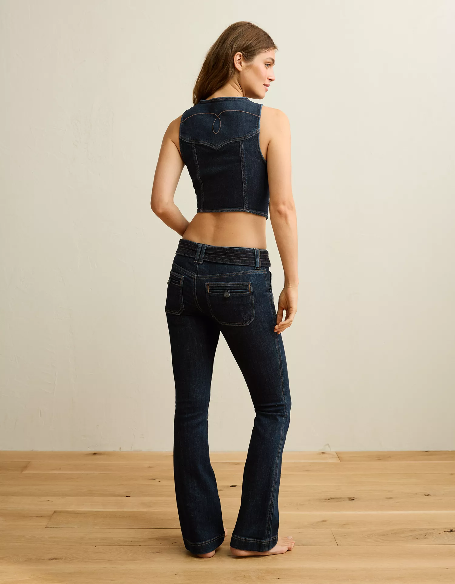 AE Denim Western Vest - thumbnail 8