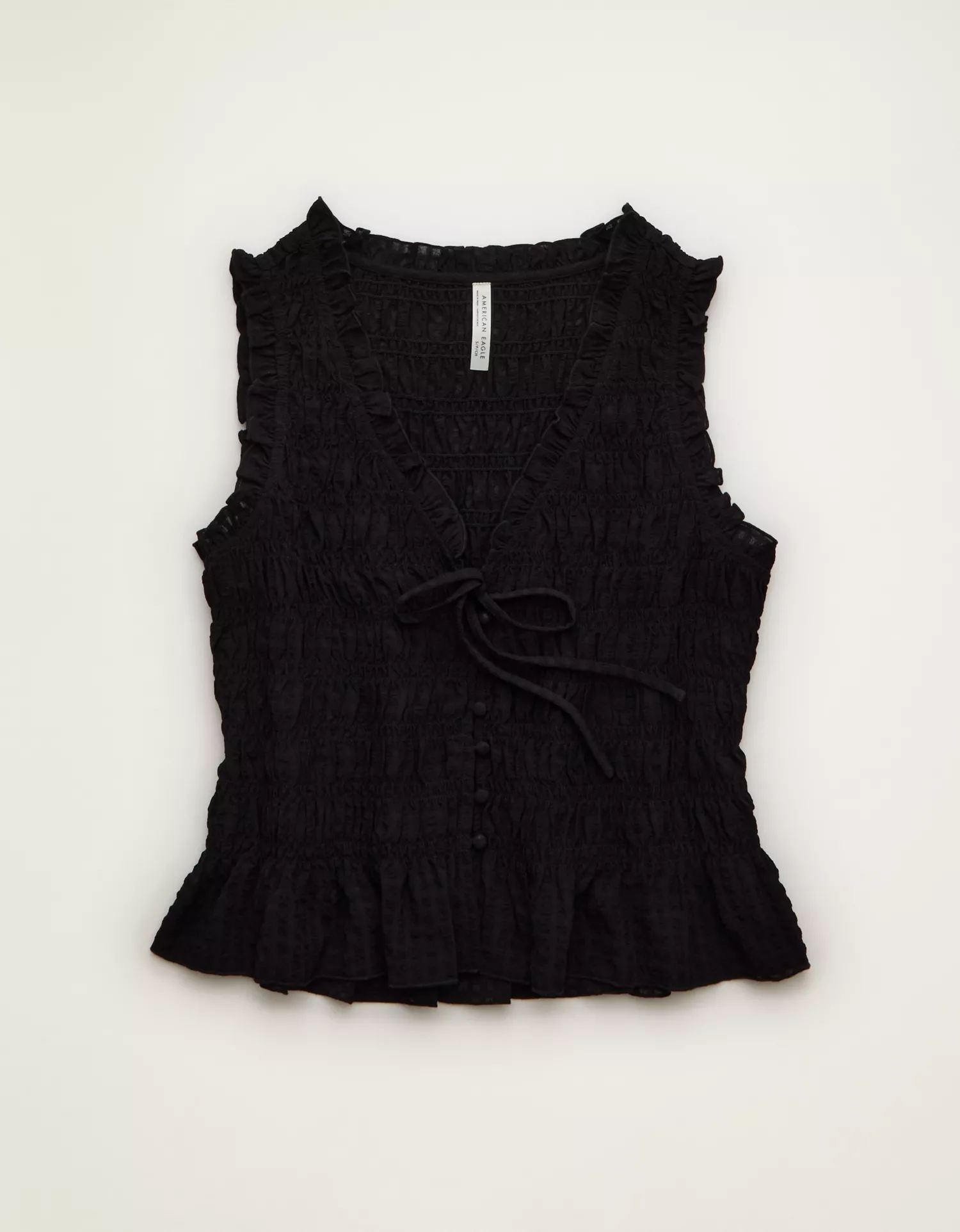 AE Ruched V-Neck Top - thumbnail 3