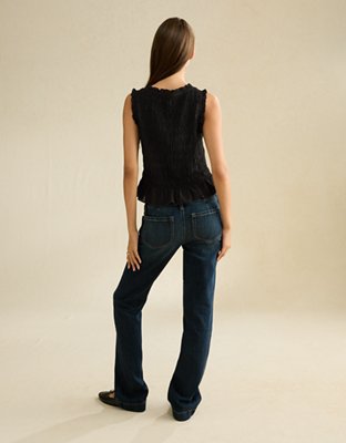 AE Ruched V-Neck Top