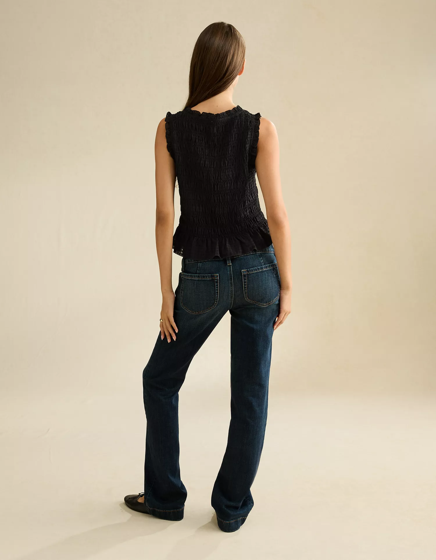 AE Ruched V-Neck Top - thumbnail 2