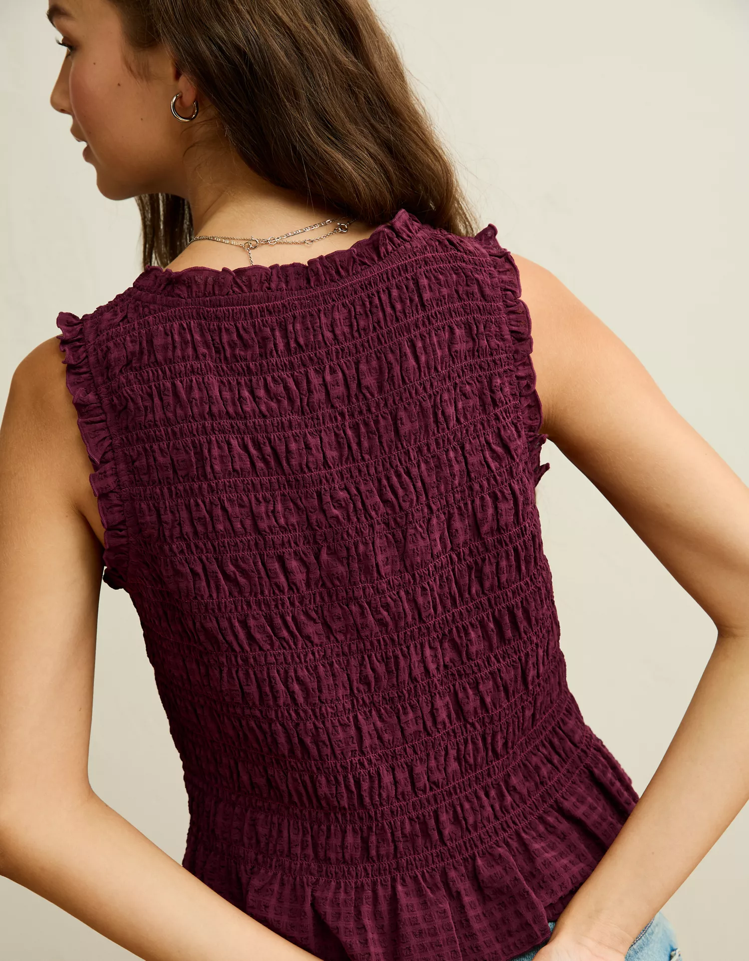 AE Ruched V-Neck Top - thumbnail 8