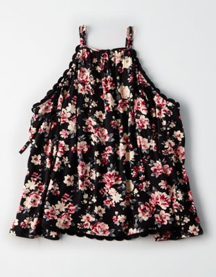 Женские свитеры American Eagle AE Floral Cold Shoulder Pullover — фото 4