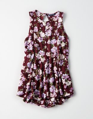 Женские топы American Eagle AE High Neck Floral Sleeveless Top — фото 3