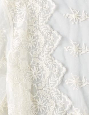 American Eagle AE Embroidered Mesh Kimono — фото 4