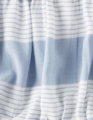 Женские топы American Eagle AE OFF-THE-SHOULDER STRIPED CROP TOP — фото 5