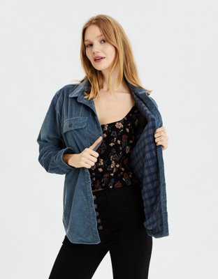 AE Fleece Lined Corduroy Button Up Shirt
