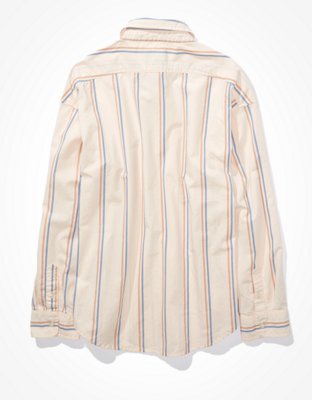 Женские рубашки American Eagle AE Striped Button Up Shirt — фото 2