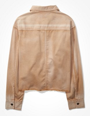 AE Cropped Military Shacket