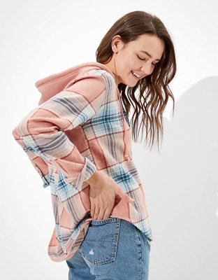 AE Cozy Cabin Oversized Hoodie Flannel