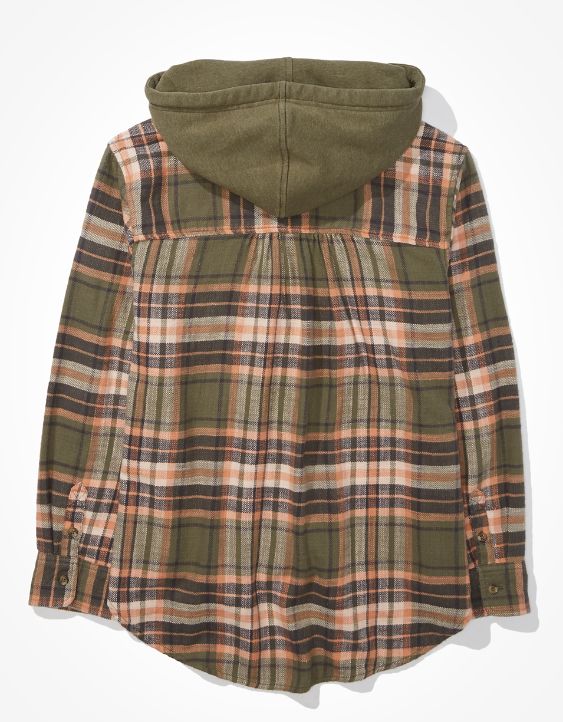 AE Cozy Cabin Oversized Hoodie Flannel