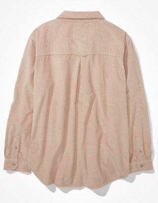 Женские рубашки American Eagle AE Oversized Corduroy Button-Up Shirt — фото 4