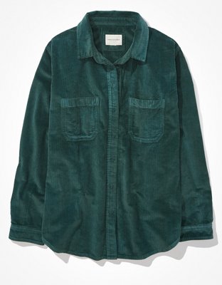 AE Oversized Corduroy Button-Up Shirt