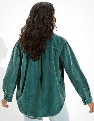 AE Oversized Corduroy Button-Up Shirt