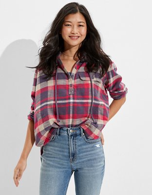 AE Cozy Cabin Hoodie Flannel