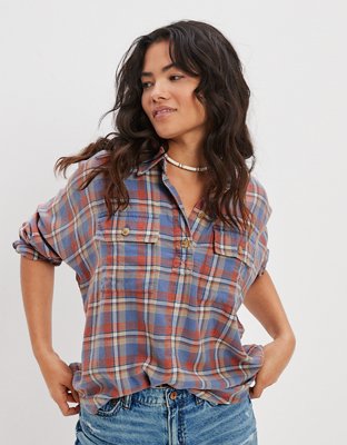 AE Oversized Pullover Flannel