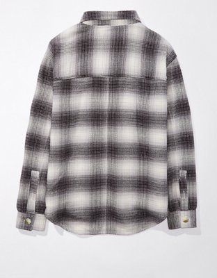Женские рубашки American Eagle AE Plaid Flannel Shirt — фото 3