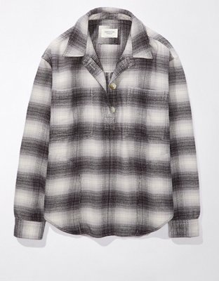 Женские рубашки American Eagle AE Plaid Flannel Shirt — фото 2