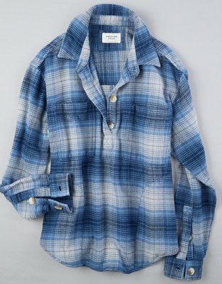 AE Plaid Flannel Shirt