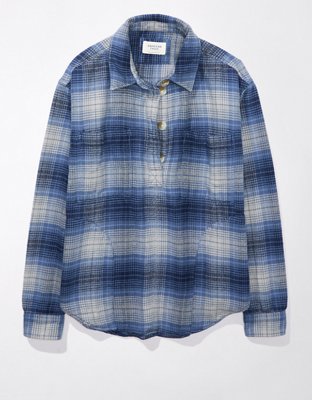 AE Flannel Camisa de Diseño Escocés