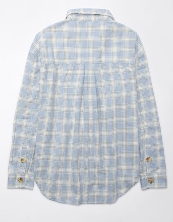 AE Long-Sleeve Plaid Flannel Shirt