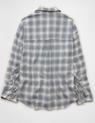 AE Side-Tie Button-Up Shirt