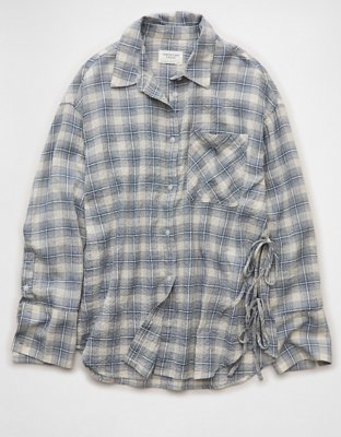 Chemise boutonnée nouée sur les côtés AE