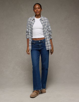 AE Side-Tie Button-Up Shirt