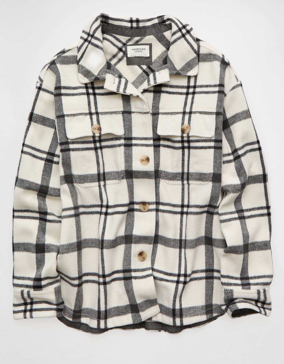 AE Oversized Plaid Shacket - image 3