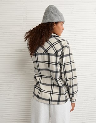 AE Oversized Plaid Shacket