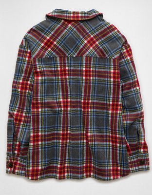 AE Oversized Plaid Shacket