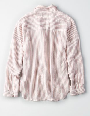 AE OVERSIZED STRIPED DOLMAN SHIRT | American Eagle