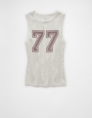 AE Boyfriend Logo Graphic Muscle Tank Top