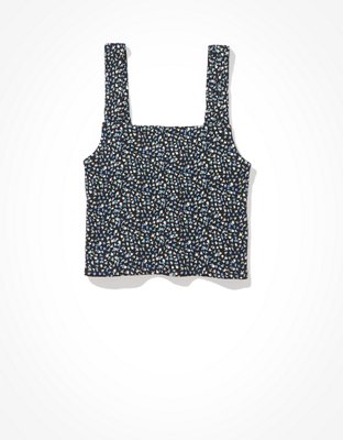 AE Cropped Square-Neck Tank Top