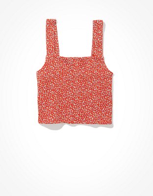 AE Cropped Square-Neck Tank Top