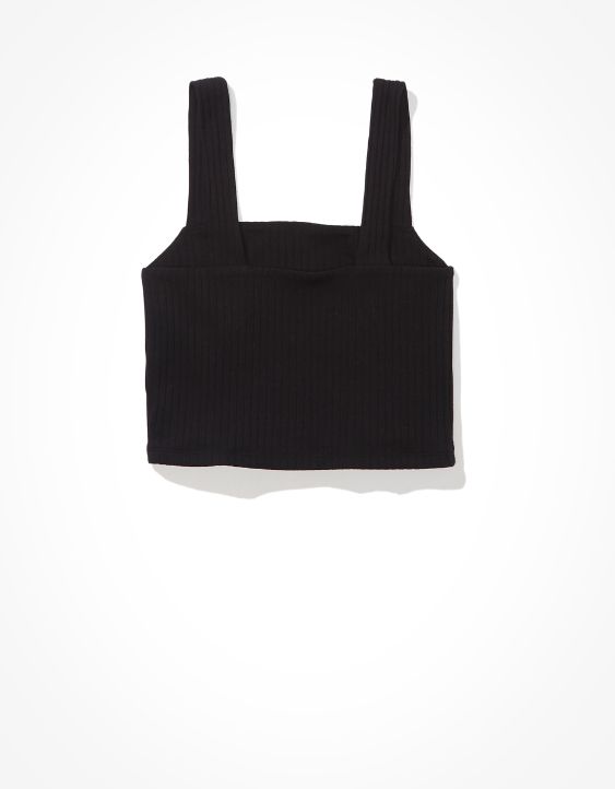 AE Cropped Square-Neck Tank Top