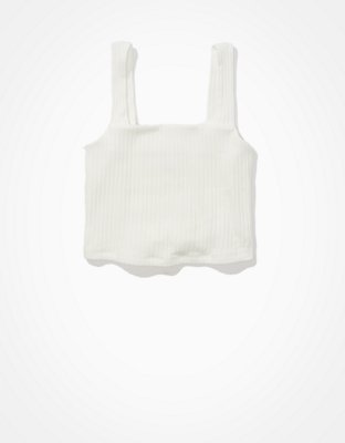 AE Cropped Square-Neck Tank Top