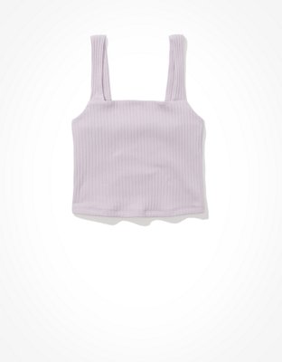 AE Cropped Square-Neck Tank Top