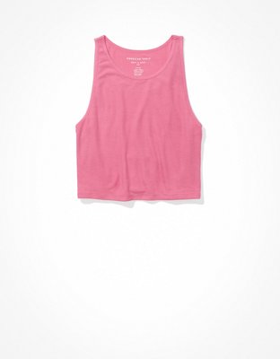 AE Camiseta crop sin mangas de cuello alto