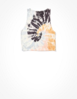 AE Tie-Dye High-Neck Crop Tank