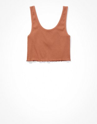 AE Henley Crop Tank Top